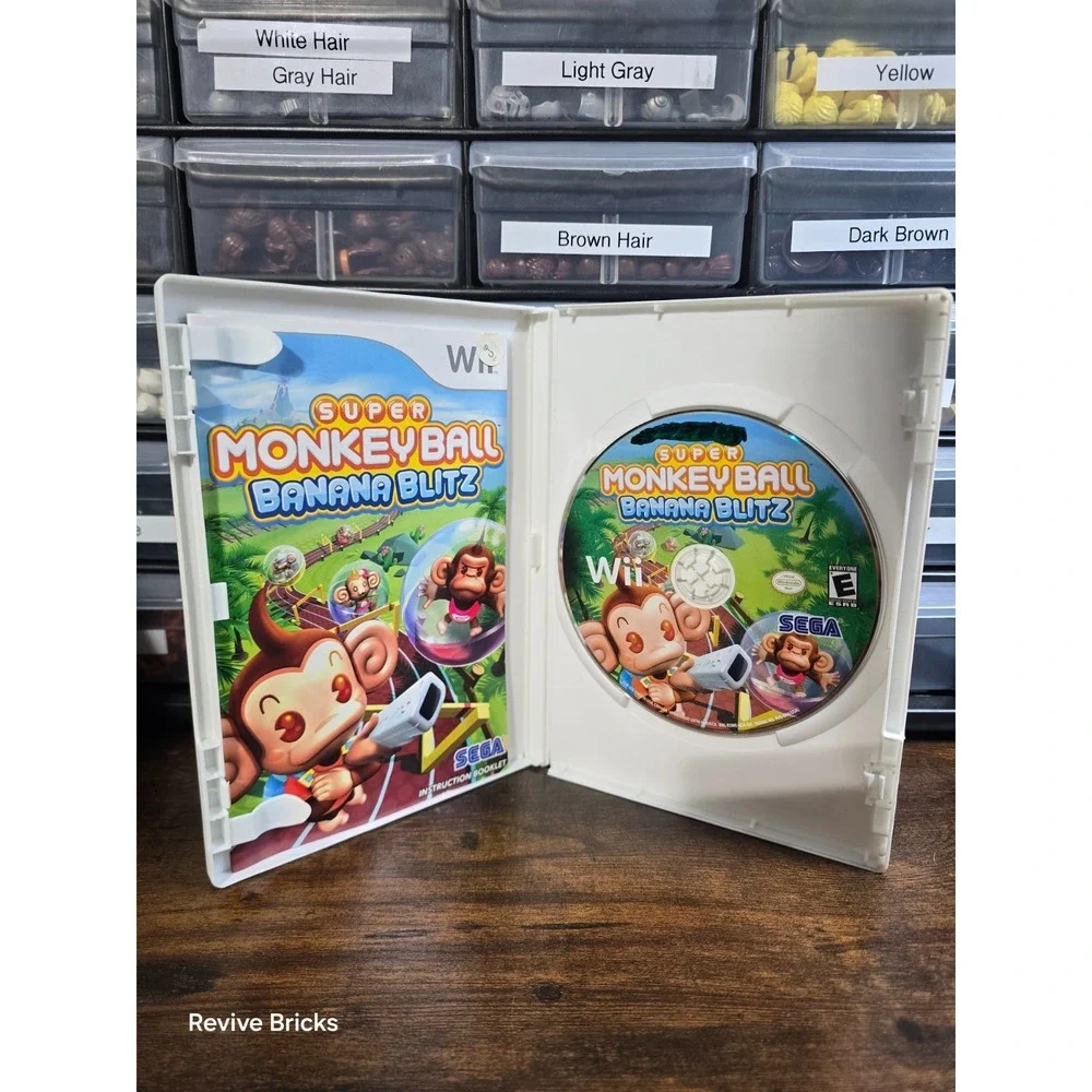 Super Monkey Ball: Banana Blitz (Nintendo Wii, 2006) CIB Complete Tested Working